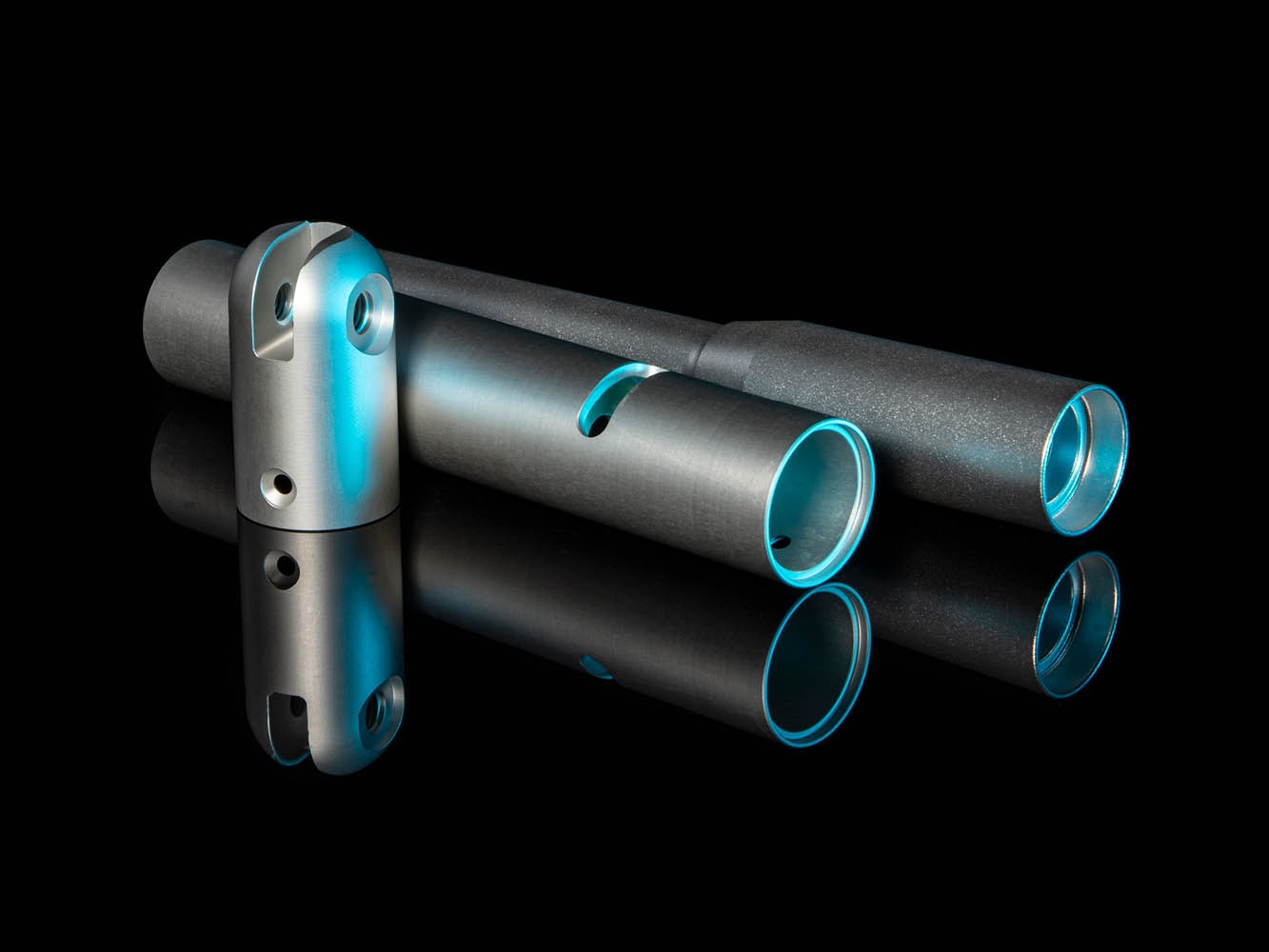 Turning parts and blasted surface